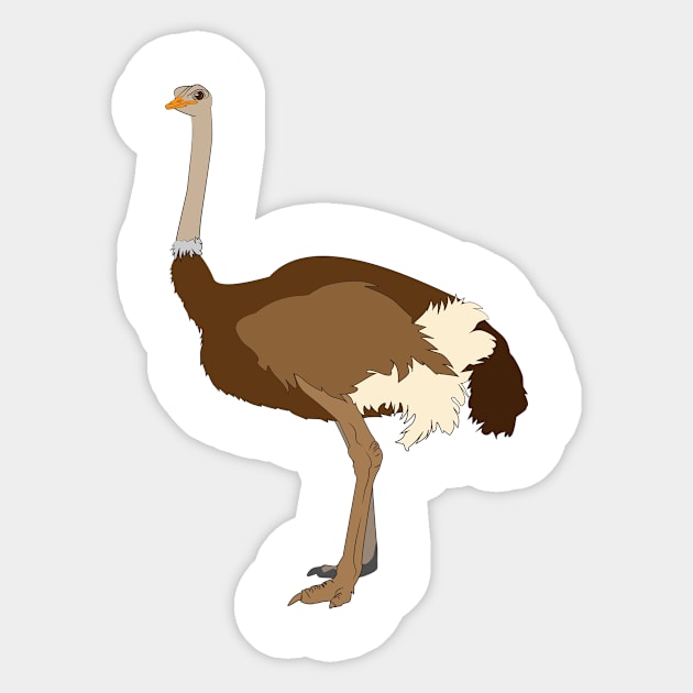 Ostrich Sticker by kawaii_shop